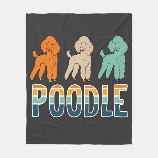 Poodle Fleece Deken (Voorkant)