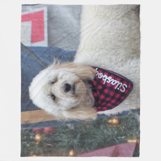 Poodle Fleece Deken (Voorkant)