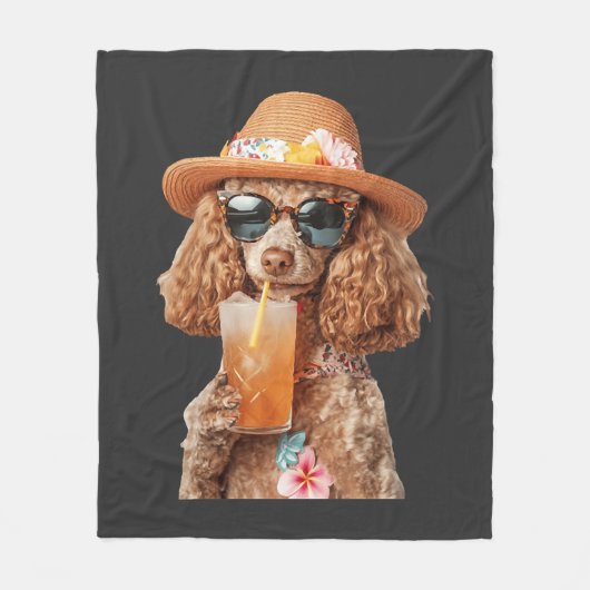 Poodle Fleece Deken (Voorkant)