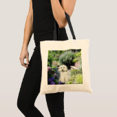 Poodle Garden Canvas tas (Voorkant (product))