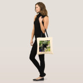 Poodle Garden Canvas tas (Voorkant (model))