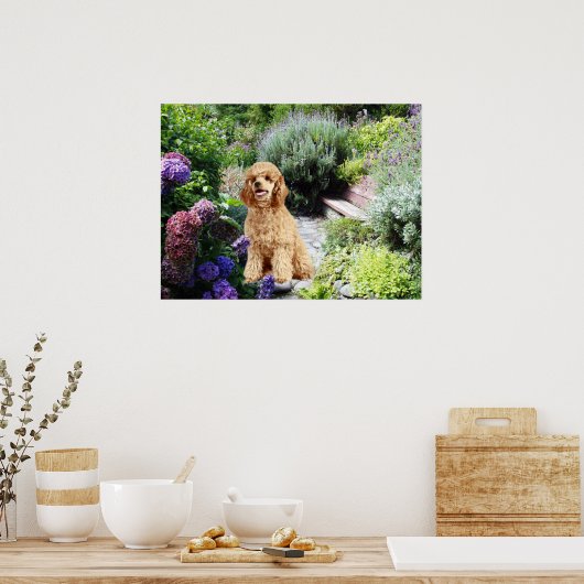 Poodle Garden Print (Keuken)