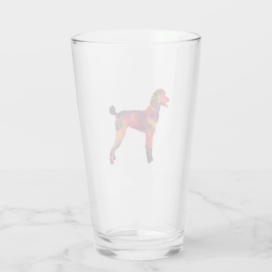 Poodle Geo Silhouette Multi Glas (Achterkant)