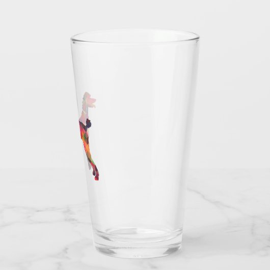 Poodle Geo Silhouette Multi Glas (Links)