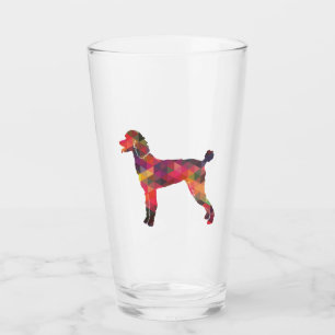 Poodle Geo Silhouette Multi Glas