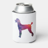 Poodle Geo Silhouette Paars Blikjeskoeler (Blikje Achterkant)