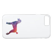 Poodle Geo Silhouette Paars Case-Mate iPhone Case (Achterkant (Horizontaal))