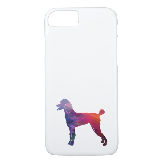 Poodle Geo Silhouette Paars Case-Mate iPhone Case (Achterkant)