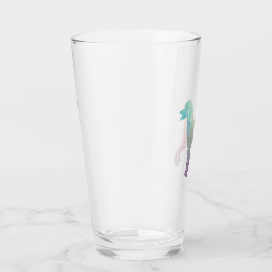 Poodle Geo Silhouette Pastel Glas (Rechts)