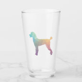 Poodle Geo Silhouette Pastel Glas (Voorkant)