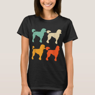 Poodle Gift voor Hondenliefhebber Retro Poodle  Po T-shirt