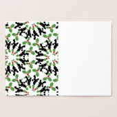 Poodle goud folie kaarten (Binnen)