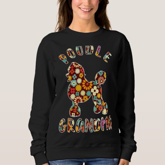 Poodle Grandma Funny Poodle Owner Trui (Voorkant)