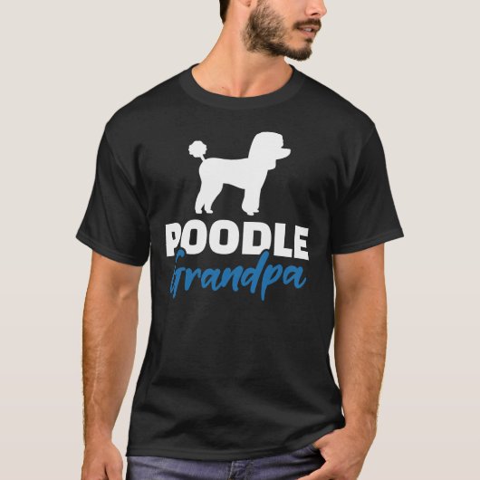 Poodle Grandpa T-shirt (Voorkant)