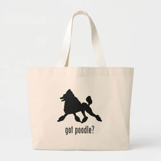 Poodle Grote Tote Bag (Voorkant)