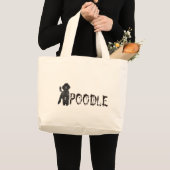 Poodle Grote Tote Bag (Voorkant (product))