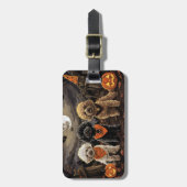 Poodle Halloween Griezelen Bagagelabel (Voorkant verticaal)