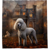Poodle Halloween Griezelen Douchegordijn (Voorkant)