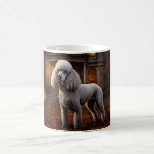 Poodle Halloween Griezelen Koffiemok