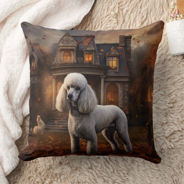 Poodle Halloween Griezelen Kussen (Deken)