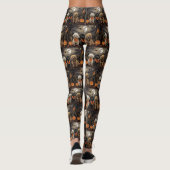 Poodle Halloween Griezelen Leggings (Achterkant)