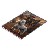 Poodle Halloween Griezelen Notitieboek (Linkerzijde)