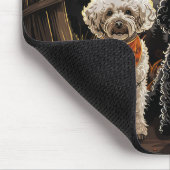 Poodle Halloween Griezelig Muismat (Hoek)