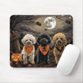 Poodle Halloween Griezelig Muismat (Met muis)