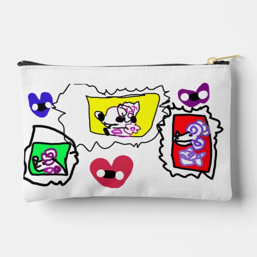 Poodle heart  etui (Achterkant)