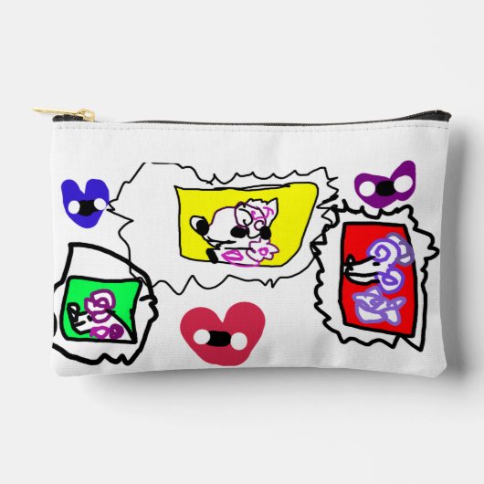 Poodle heart  etui (Voorkant)