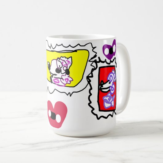 Poodle heart  koffiemok (Voorkant rechts)