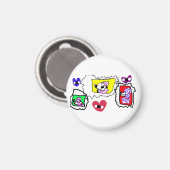 Poodle heart  magneet (Voorkant / Achterkant)