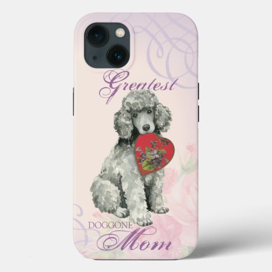 Poodle Heart Mam Case-Mate iPhone Case (Achterkant)
