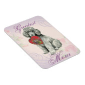 Poodle Heart Mam Magneet (Rechterzijde)