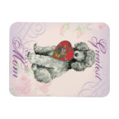 Poodle Heart Mam Magneet (Horizontaal)