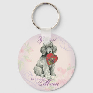 Poodle Heart Mam Sleutelhanger