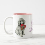 Poodle Heart Mam Tweekleurige Koffiemok (Links)