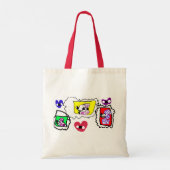 Poodle heart  tote bag (Achterkant)