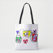 Poodle heart tote bag (Voorkant)