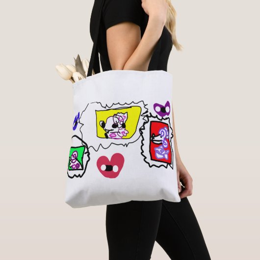 Poodle heart tote bag (Dichtbij)