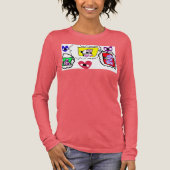 Poodle heart  Tri-Blend shirt (Voorkant)