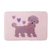 Poodle Hearts Badmat (Voorkant)