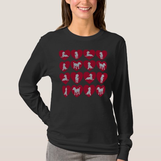 Poodle Hearts T-shirt (Voorkant)