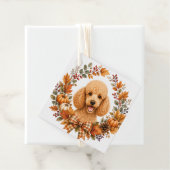Poodle Herfstkrans Bedankjes Labels (In situ)