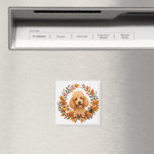 Poodle Herfstkrans Magneet (Insitu (Vaatwasser))