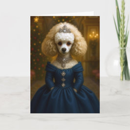 Poodle Holiday Card Feestdagen Kaart
