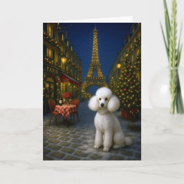 Poodle Holiday Card Feestdagen Kaart
