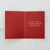  Poodle Holiday Card (Puppy Cut) Feestdagen Kaart (Binnen)