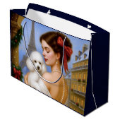 Poodle Holiday  Groot Cadeauzakje (Achterkant Gekanteld)