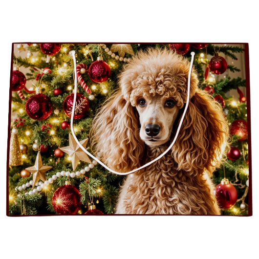 Poodle Holiday Groot Cadeauzakje (Voorkant)